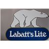 Image 4 : Labbatt's Lite "Right out of the Ice" Beer Sign -  35x23" Tin Sign