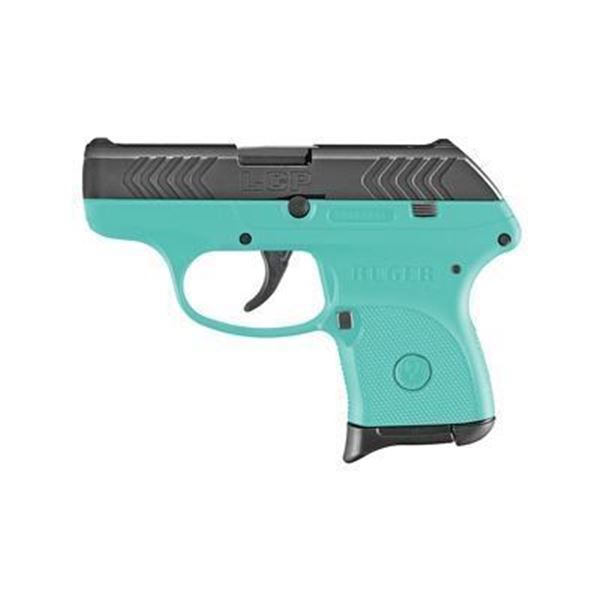 RUGER LCP 380ACP 2.75" TURQ/BLK 6RD