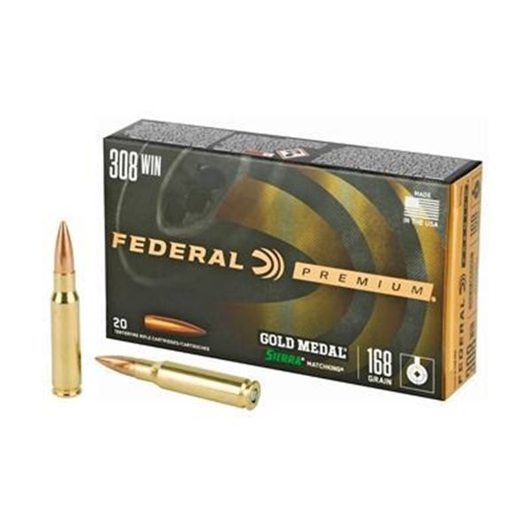 FED GOLD MDL 308WN 168GR BTHP - 20 RDS