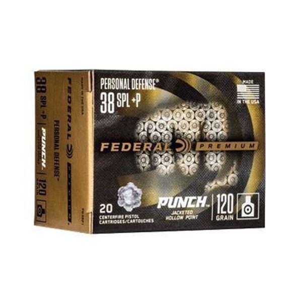 FED PUNCH 38 SPL 120GR JHP - 20 RDS
