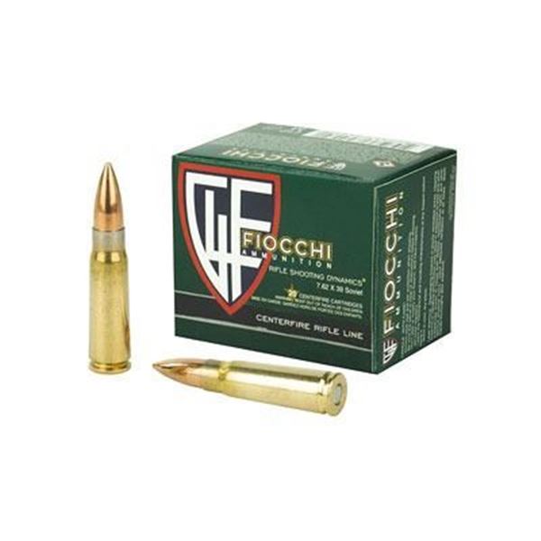 FIOCCHI 7.62X39 FMJ 124GR - 20 Rds