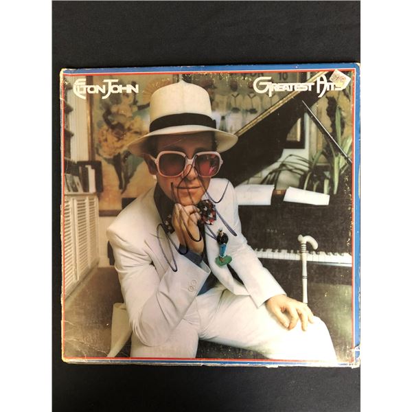 ELTON JOHN SIGNED "GREATEST HITS" VINYL ALBUM