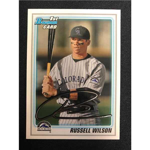 2010 Bowman Chrome Draft Russell Wilson 1st Prospect #BDPP47 COLORADO ROCKIES RC