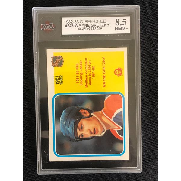 1982-83 O-PEE-CHEE #243 WAYNE GRETZKY (KSA 8.5)