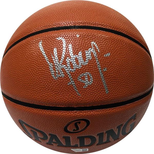 DAVID ROBINSON SIGNED NBA BASKETBALL (FROZEN POND COA)