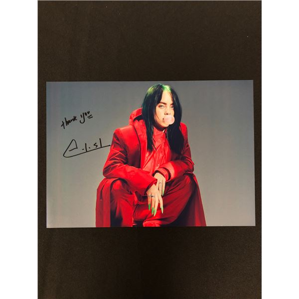 BILLIE EILISH SIGNED 8X10 PHOTO (REAL AUTHENTIC COA)