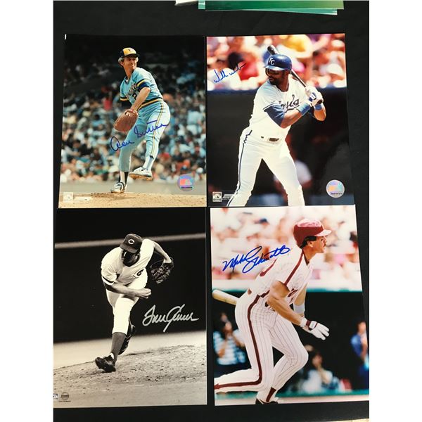 AUTOGRAPHED BASEBALL 8X10 PHOTOS LOT (DON SUTTON, MIKE SCHMIDT...)