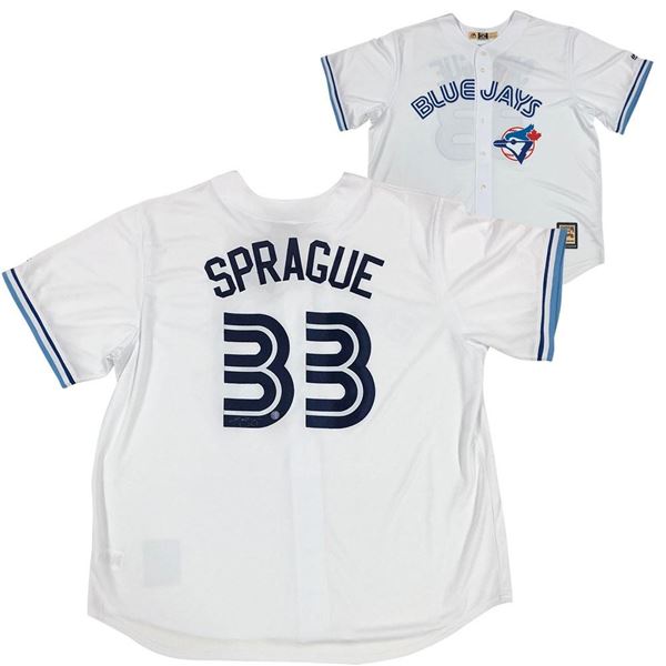 Ed Sprague Autographed Toronto Blue Jays Jersey (Frozen Pond COA)