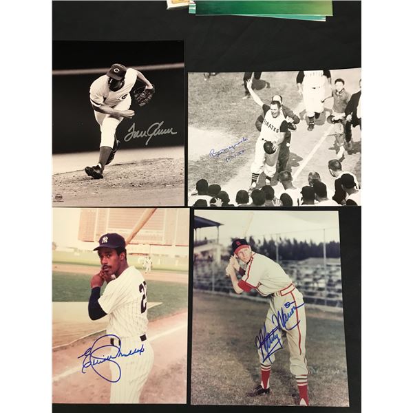 AUTOGRAPHED BASEBALL 8X10 PHOTOS LOT