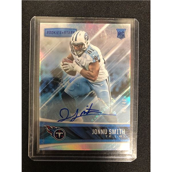 2017 PANINI ROOKIES & STARS #262 JONNU SMITH RC AUTO /49