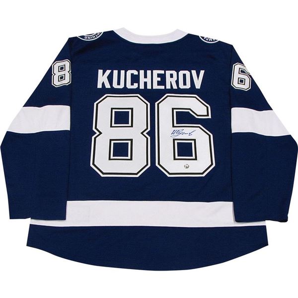 NIKITA KUCHEROV SIGNED TAMPA BAY LIGHTNING FANATICS JERSEY (FROZEN POND COA)
