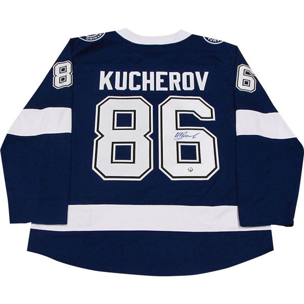 NIKITA KUCHEROV SIGNED TAMPA BAY LIGHTNING FANATICS JERSEY (FROZEN POND COA)