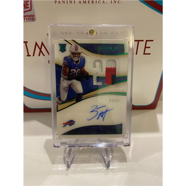 2020 PANINI IMMACULATE COLLECTION FOOTBALL #IN-ZMO ZACK MOSS AUTO PATCH (14/14)