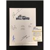 Image 2 : ONCE UPON A TIME IN....HOLLYWOOD CAST SIGNED SCRIPT COVER (REAL AUTHENTIC COA)