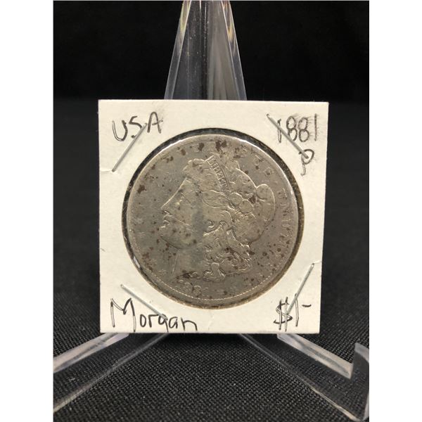 1881 USA MORGAN SILVER DOLLAR