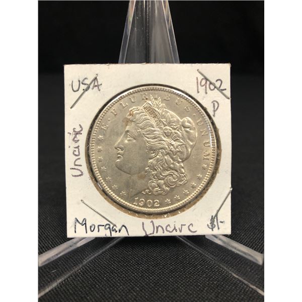 1902 USA MORGAN SILVER DOLLAR (UNCIRCULATED)