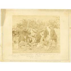 ALBUMEN OF GENERAL HOOKER’S STAFF IN MOCK BATTLE