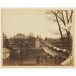 PHOTOGRAPH FEDERAL WAGON TRAIN, PETERSBURG