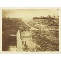 CLOSE UP VIEW OF LOCK & CANAL, 1863