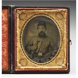 AMBROTYPE SIXTH PLATE JOHN W. PAYNE 2ND KENTUCKY