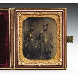 TINTYPE SIXTH PLATE 2 FULLY EQUIPPED UNION PVTS.