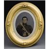 FULL PLATE TINTYPE ARMED CIVIL WAR UNION SOLDIER