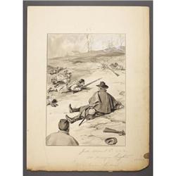 ROBERT MERRILL UNSIGNED, GOUACHE AT MARYE’S