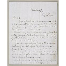 JAMES LONGSTREET AUTOGRAPH LETTER SIGNED