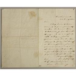 CONFEDERATE NAVAL COMMANDER MATTHEW FONTAINE ALS