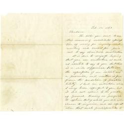 JEFFERSON DAVIS AUTOGRAPH LETTER SIGNED, 1863.