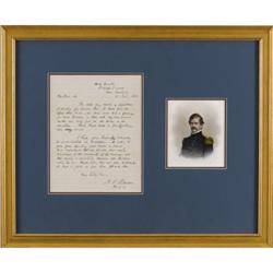 NATHAN P. BANKS AUTOGRAPH LETTER SIGNED, 1862.