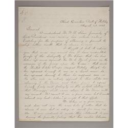 MAJ GEN “THOMAS E. G. RANSOM” LETTER SIGNED