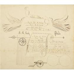 CALLIGRAPHIC BY-LAWS OF THE PRESCOTT GUARDS