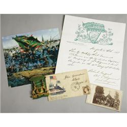 LOT OF 4 ITEMS CIVIL WAR ERA 69TH IRISH BRIGADE