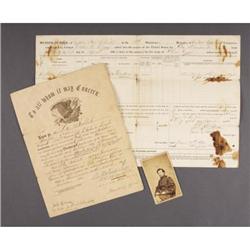 MAJOR PETER SCHLICK: CDV, DISCHARGE, & MUSTER