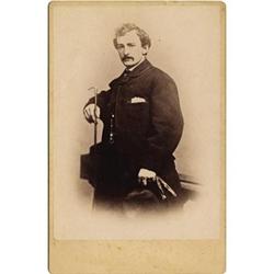 JOHN WILKES BOOTH CABINET CARD, CA 1860S