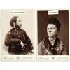 (2) CABINET CARDS MISS CLARA HARRIS & HENRY