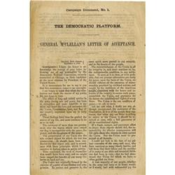 CAMPAIGN DOC #1 McCLELLAN’S LETTER OF ACCEPTANCE