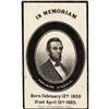 Image 2 : LOT OF FOUR LINCOLN MEMORIAL ITEMS, 1865.