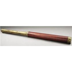 AN ANTIQUE TELESCOPE BELONGING TO CAPTAIN SAMUEL
