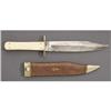 Image 1 : CLIP POINT BOWIE KNIFE WITH SHEATH