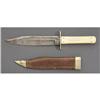 Image 2 : CLIP POINT BOWIE KNIFE WITH SHEATH
