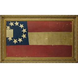 SILK 10 STAR 1ST NATIONAL CONFEDERATE FLAG