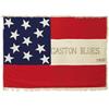 Image 1 : 1861 1ST NATIONAL FLAG OF THE “GASTON BLUES”