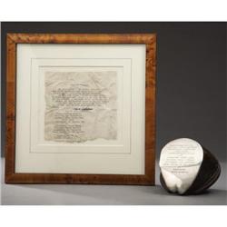 A UNIQUE HORSE'S HOOF FROM A 2ND LIETENANT HORSE