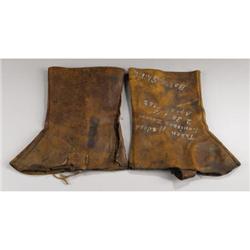 CONFEDERATE GAITERS FROM BATTLE OF SHILO, WITH