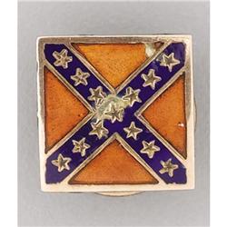 CSA Surgeon Caldwell Battle Flag Lapel Button