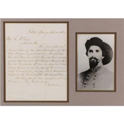 JOHN HUNT MORGAN: RARE WAR-DATE AUTOGRAPH LETTER