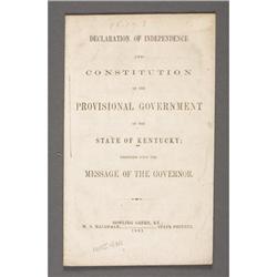 1861 KENTUCKY DECLARATION OF INDEPENDENCE