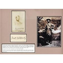 CONFEDERATE COLONEL JOHN MOSBY SIGNED CDV & CUT